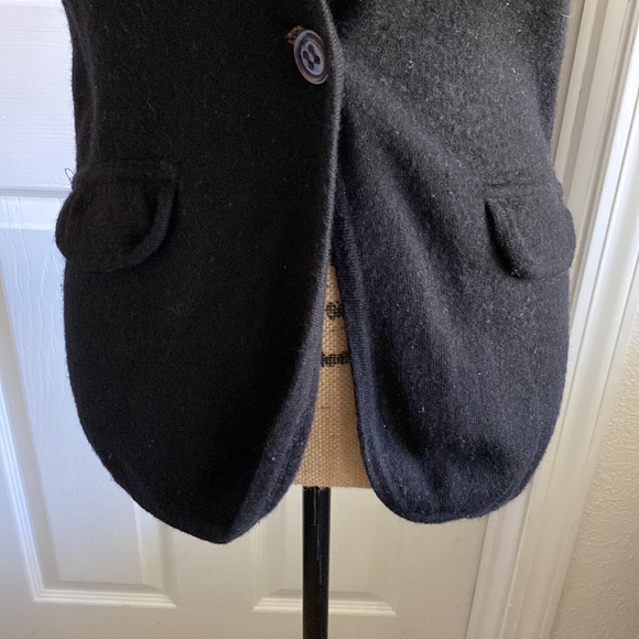 EUC design history • black 3/4 wool blend blazer • small - Picture 4 of 8